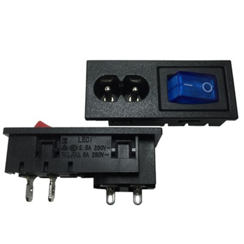 C8插座+翘板开关二合一