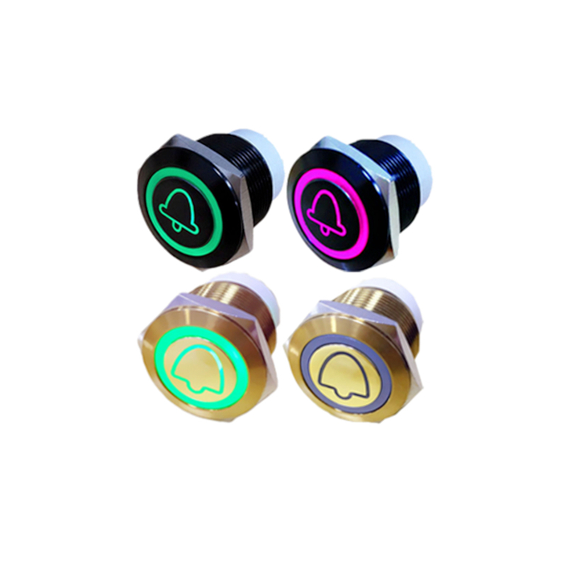 19mm金属门铃开关